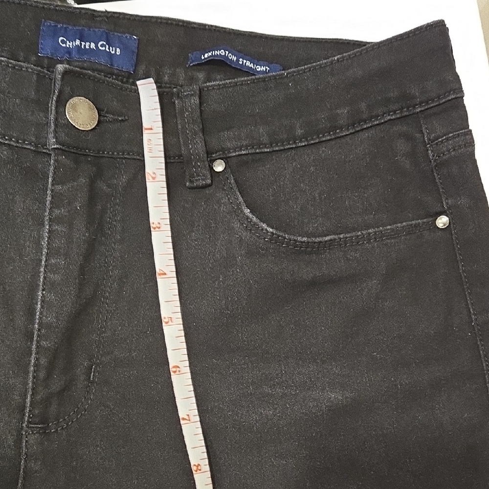 Charter Club Black Denim Pants - Picture 5 of 12